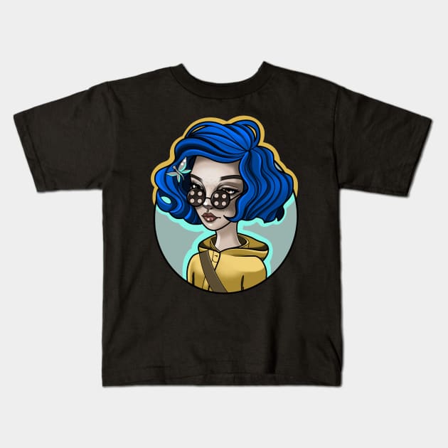 Coraline Jones Kids T-Shirt by Vika_lampa_13